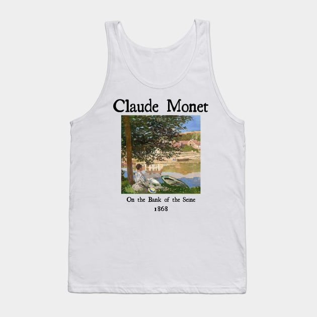 On the bank of Seine by Claude Monet Tank Top by Cleopsys